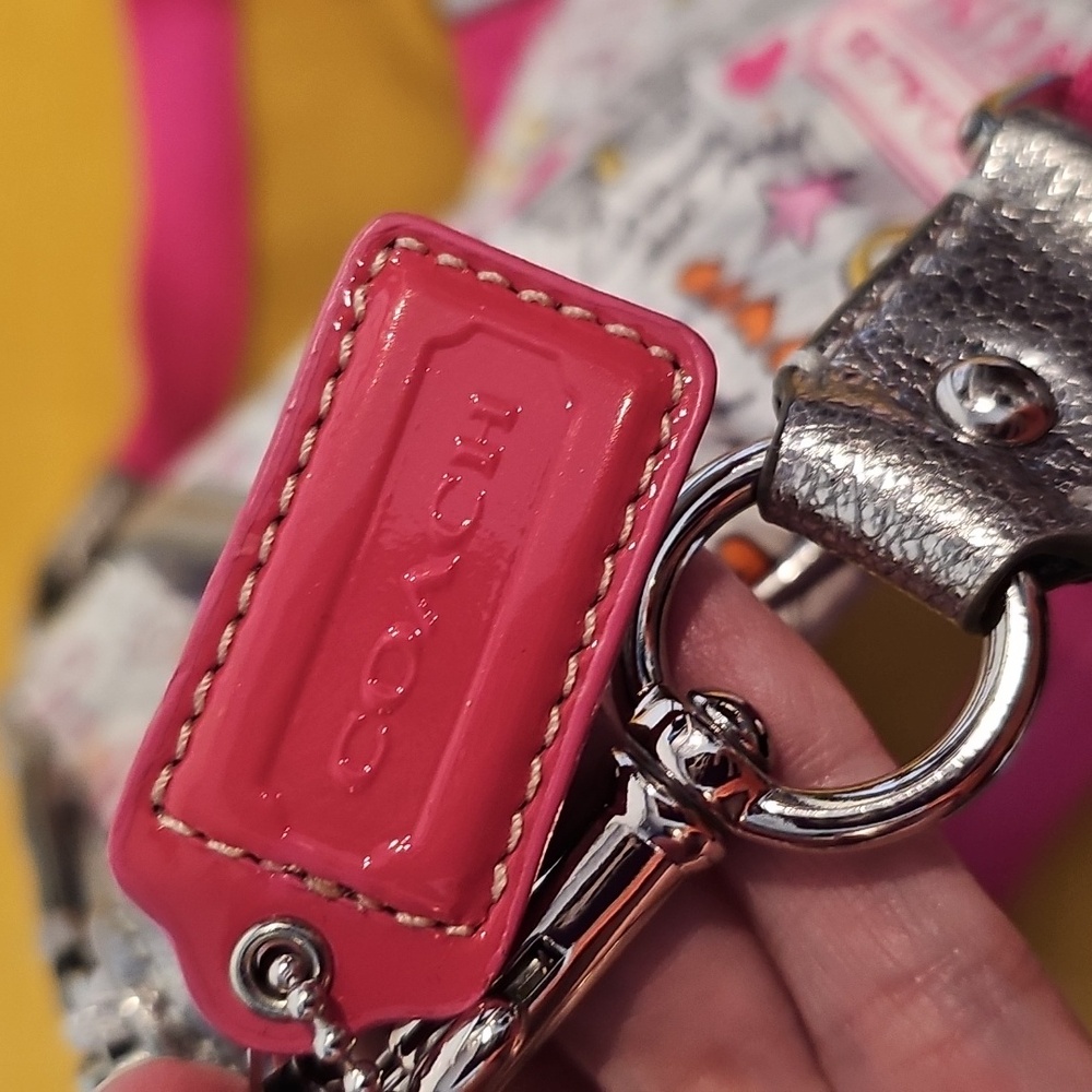 COACH Poppy Butterfly Graffiti Crossbody bag LIKE NEW - Picture 10 of 11